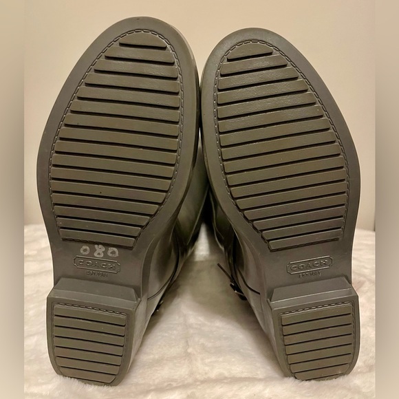 Coach Lori Heritage Boots Gray Silver Hardware. Sz 7B EUC! - Picture 5 of 7